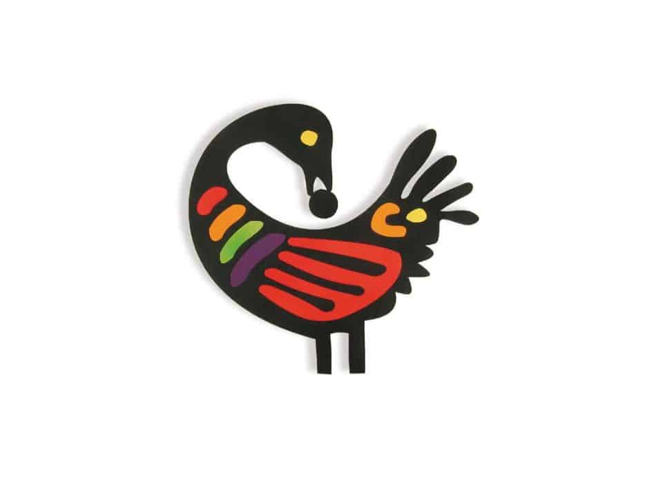 Illustration of a Sankofa bird.