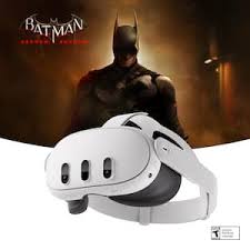 Meta Quest 3S Virtual Reality Headset and Batman Arkman Shadow game
