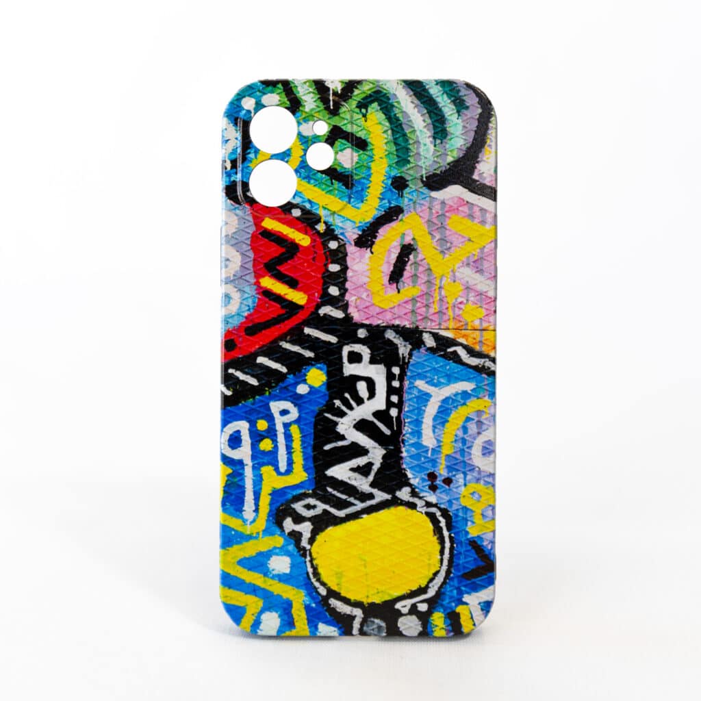 A colorful iPhone case.