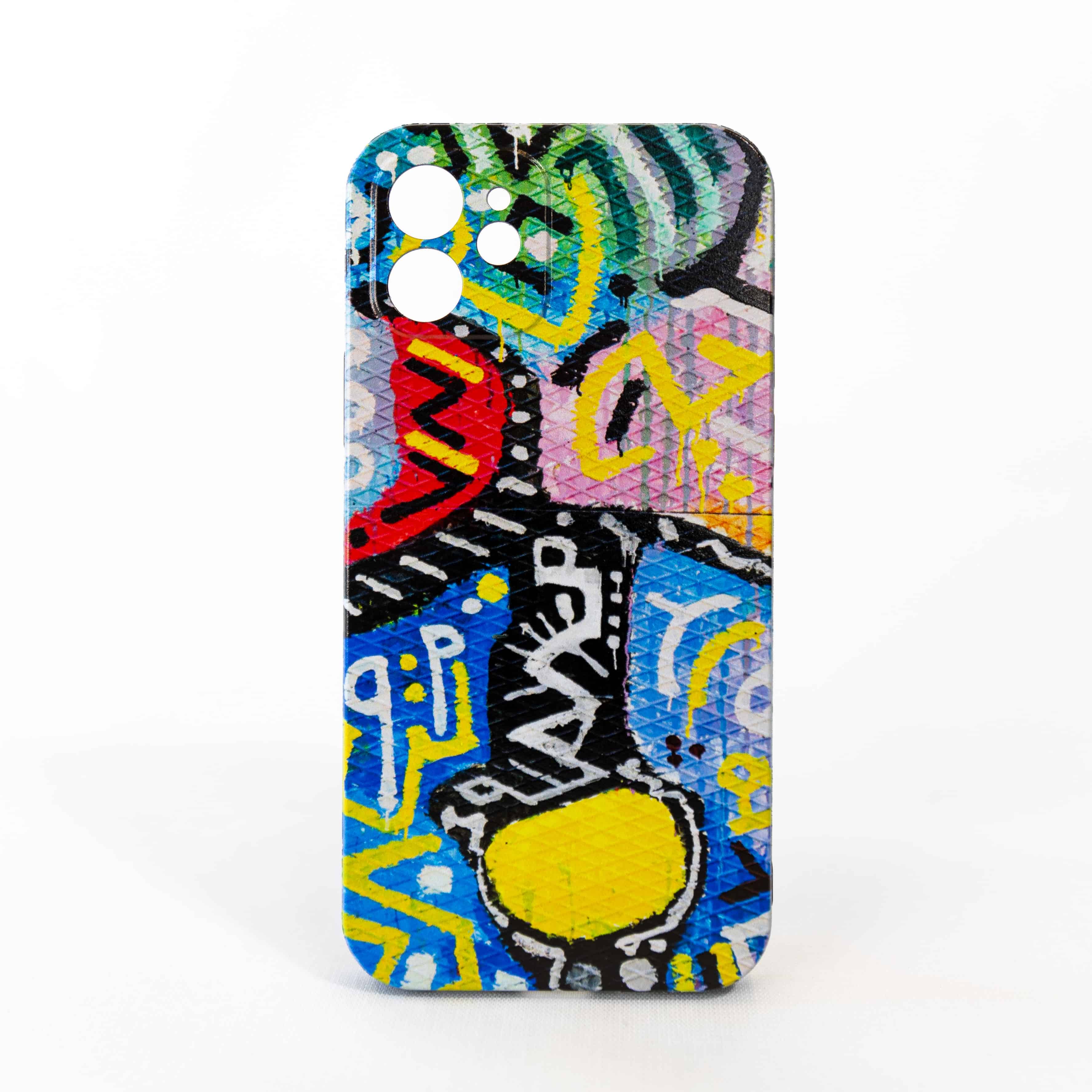 A colorful iPhone case.