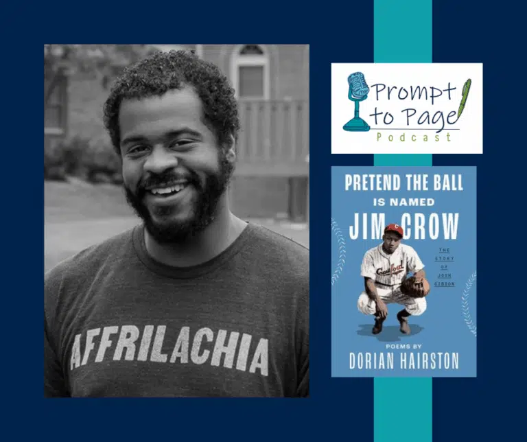 Blog header with headshot of Dorian Hairston, Prompt to Page logo, and Pretend the Ball is Named Jim Crow book cover