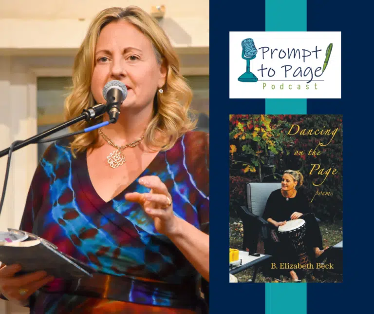 Blog post header with B. Elizabeth Beck, the Prompt to Page logo, and the Dancing on the Page book cover.