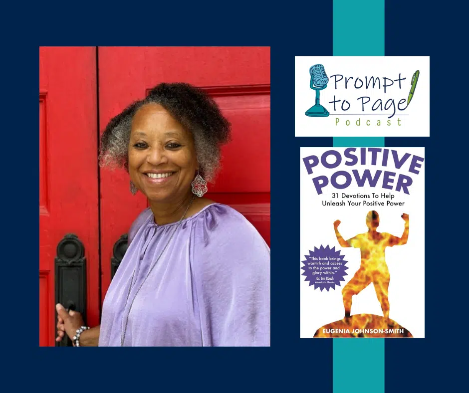 Blog header with headshot of Eugenia Johnson-Smith, Prompt to Page logo, and Positive Power book club