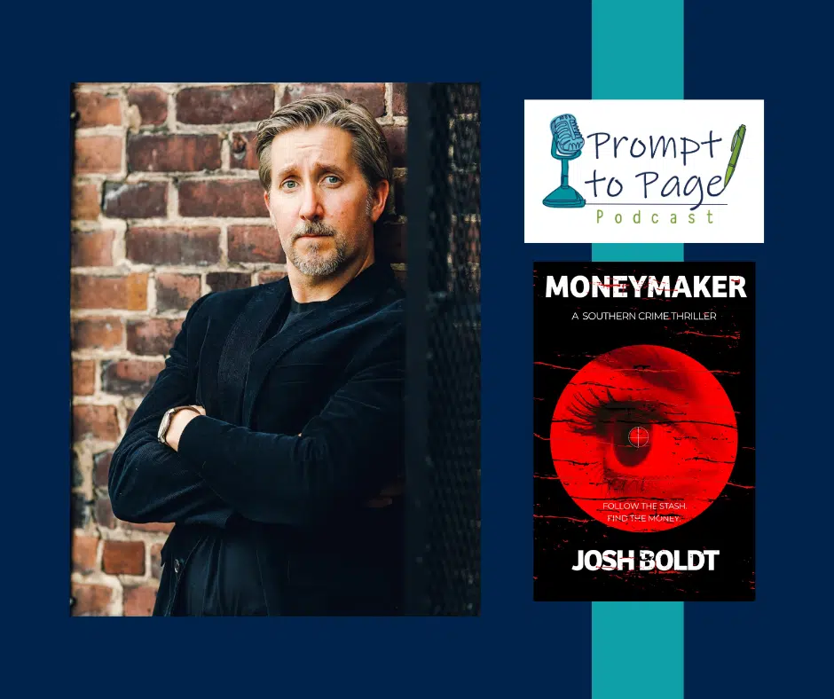 Blog header with headshot of Josh Boldt, Prompt to Page logo, and Moneymaker book cover.