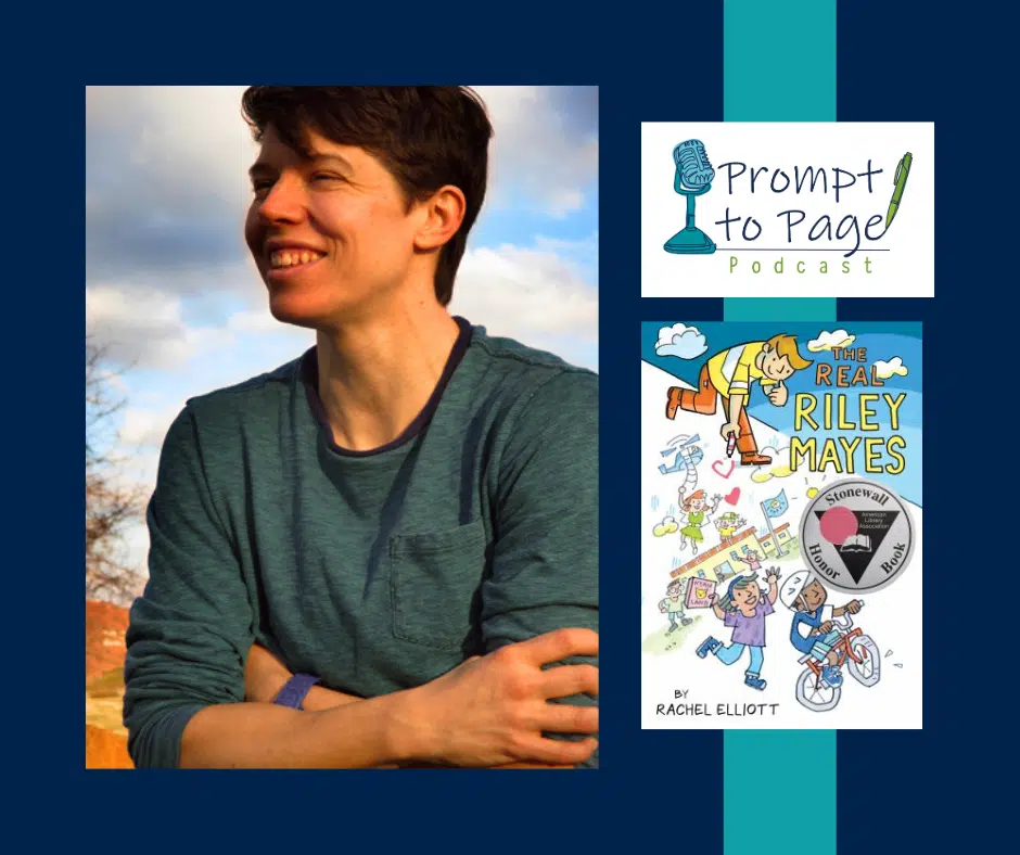 Blog header with Rachel Elliott, Prompt to Page logo, and The Real Riley Mayes book cover.
