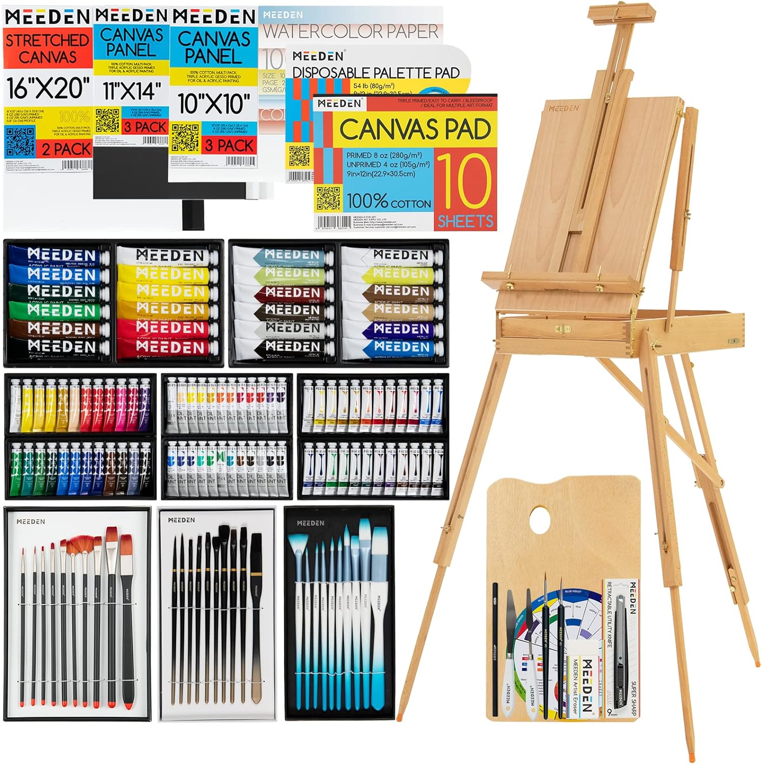 Artist Painting Set with French Easel