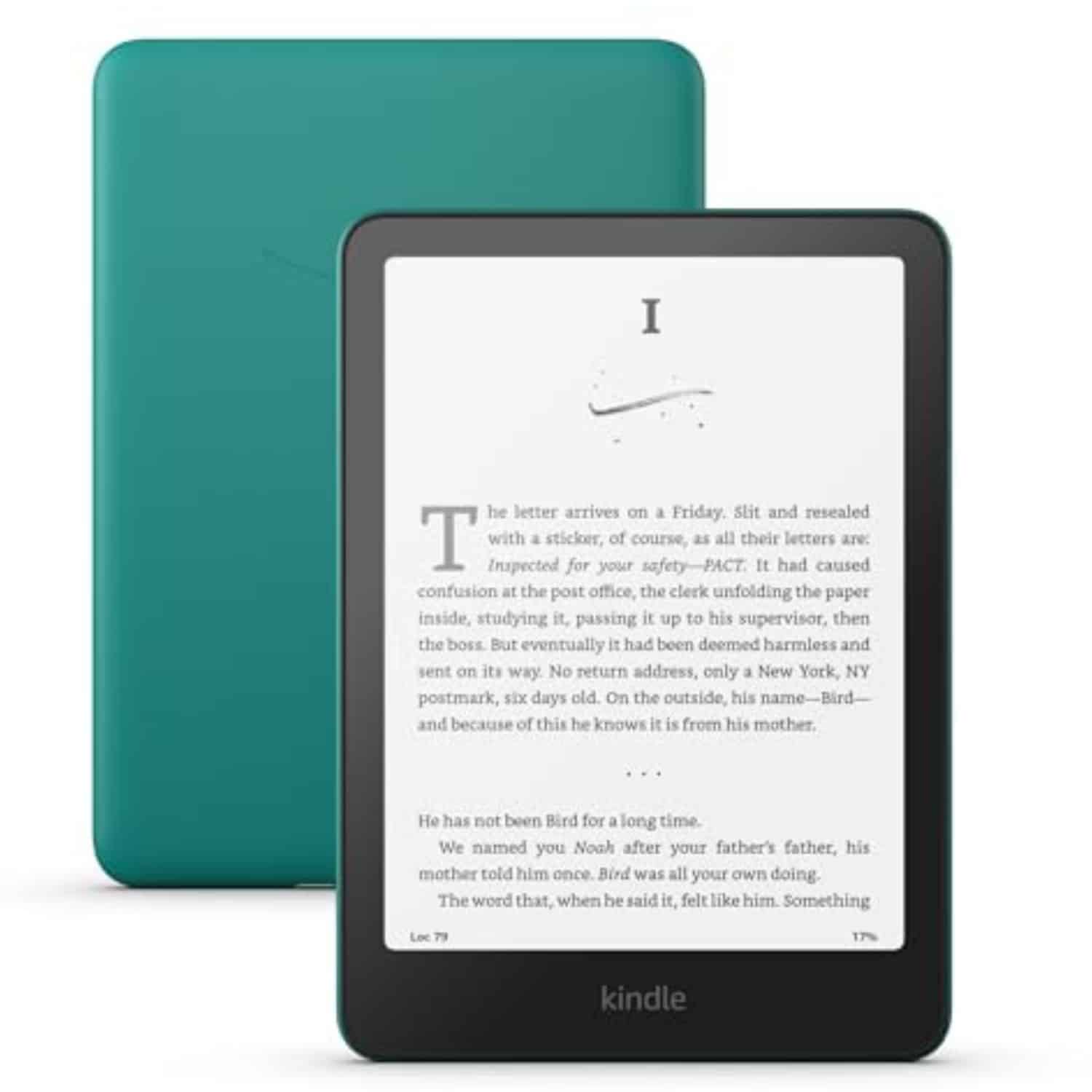Kindle Paperwhite Signature edition with metallic green cover