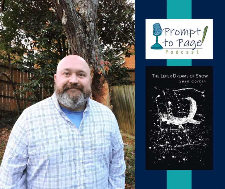 Blog header with headshot of Sean L. Corbin and the cover of his book, The Leper Dreams of Snow
