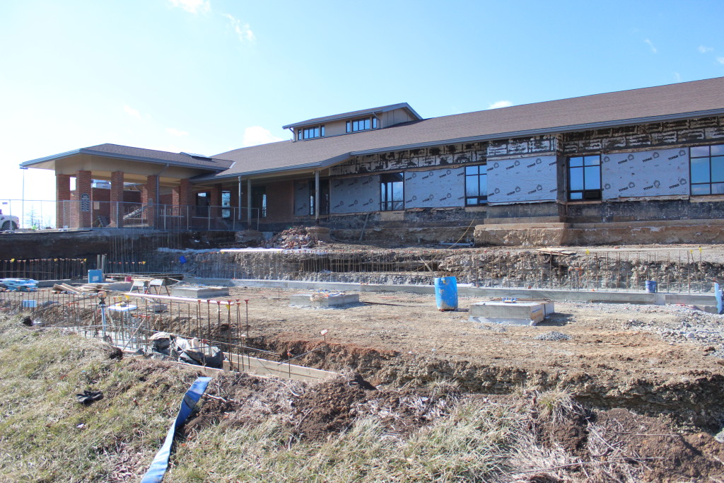Expansion construction in 2015 at the library on 600 S. Main Street.