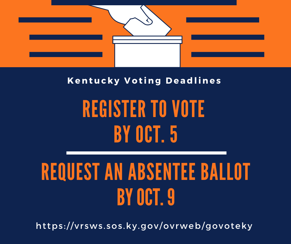 Kentucky Voter Deadline Infographic
